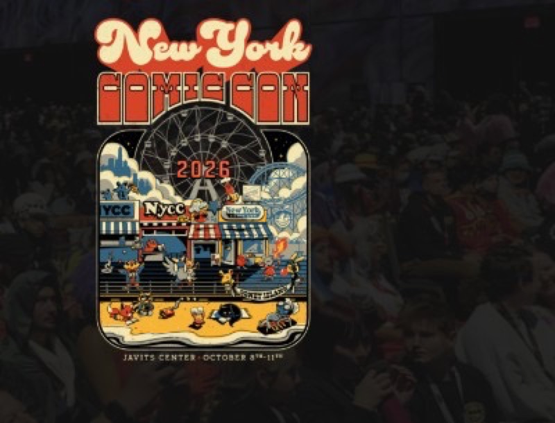 New York Comic Con 2026 20th anniversary Coney Island poster